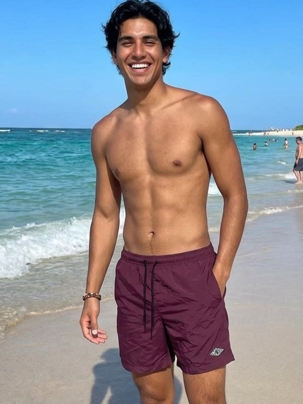 PacSun Maroon Swim Shorts Men’s M